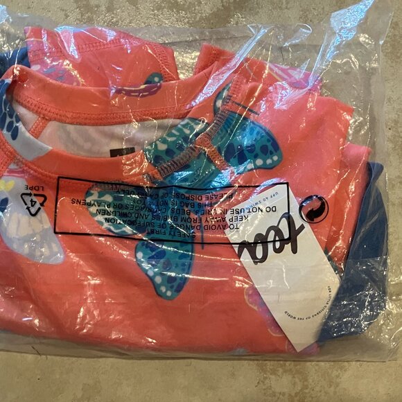 NWT Tea brand swim suit set with rash guard size 18-24 mo - Picture 4 of 5